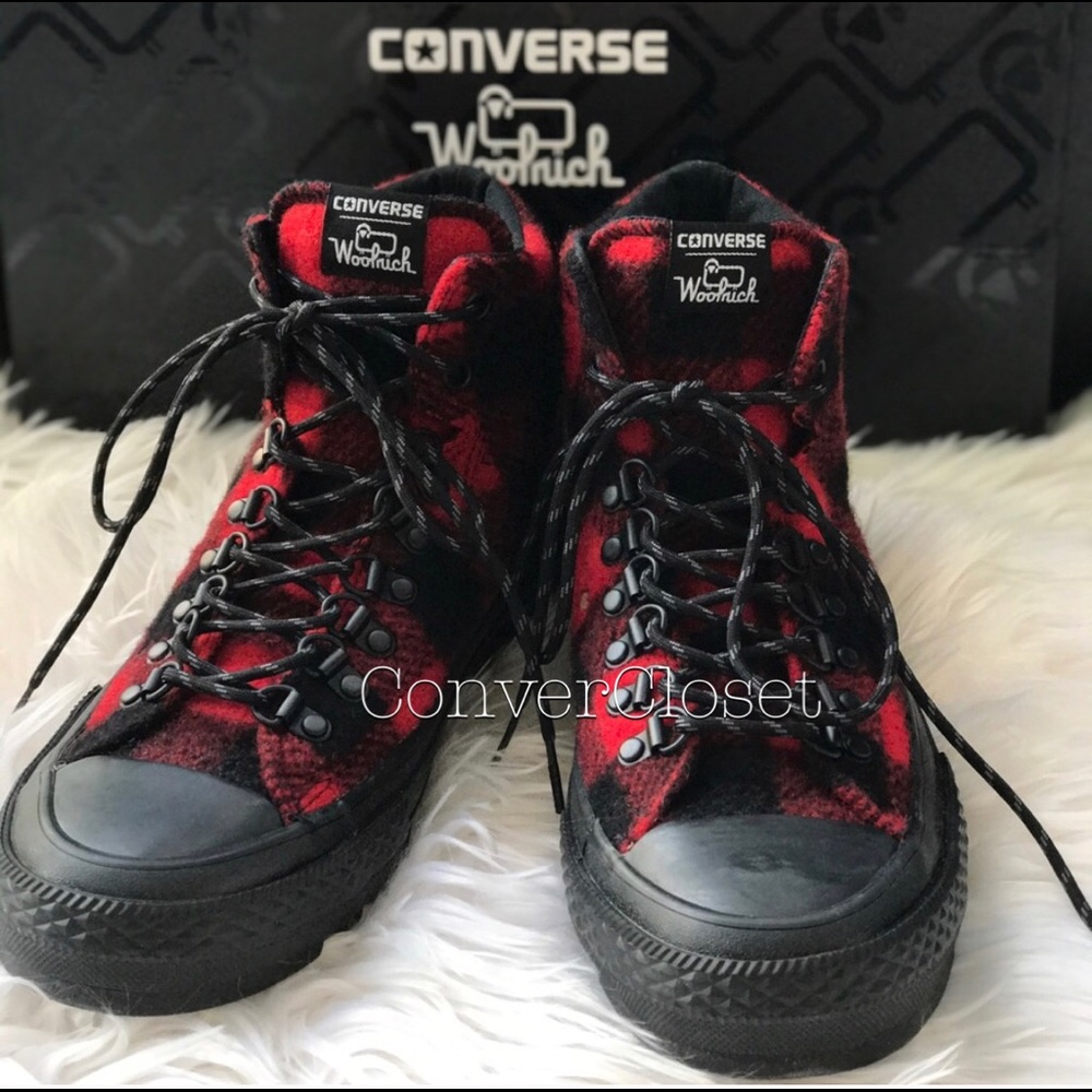 NWT Converse & Woollrich Ctas Street Hiker HI AUTH - Picture 5 of 7